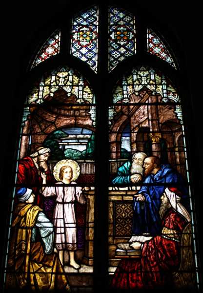 Stained-Glass-Church-Windows-Jesus-in-the-Temple