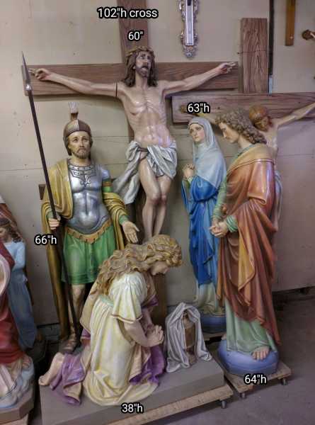 Crucifixion-Scene-Statue-Set-3